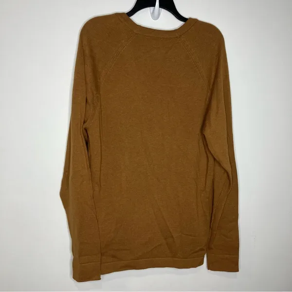 JF J. Ferrar brown cardigan sweater button‎ front pockets large trendy casual - Image 6