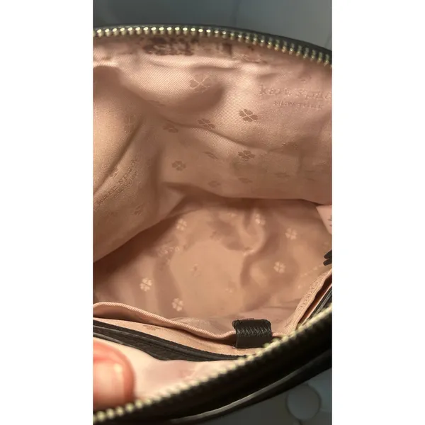 Kate Spade Black Pebbled Leather Dome Satchel Crossbody Bag Capsule‎ Purse - Image 15