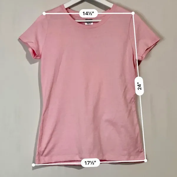Jerzees Women’s Casual Crewneck Short Sleeve Tee Shirt Pink Size Medium NWOT - Image 5
