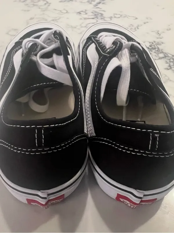 New Vans Old Skool Black Unisex Sneaker Canvas Shoes Women Size 8 Men’s Size 6.5 - Image 3