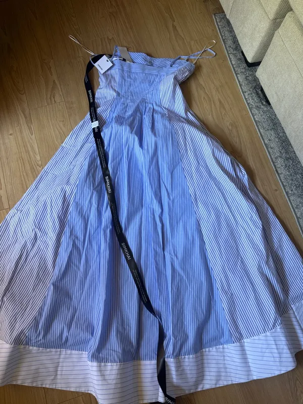 SIMKHAI Periwinkle Stripped dress Blue Size 00 - Image 4