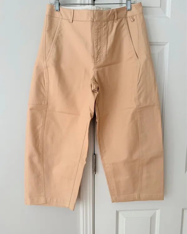 Anthropologie Maeve Curved Cropped Chino Pants, Size 6 - Image 5