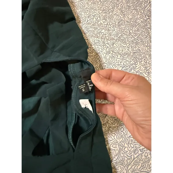 NWOT Lulus Size 1X Confidently Charismatic Emerald Backless Halter Maxi Dress - Image 6