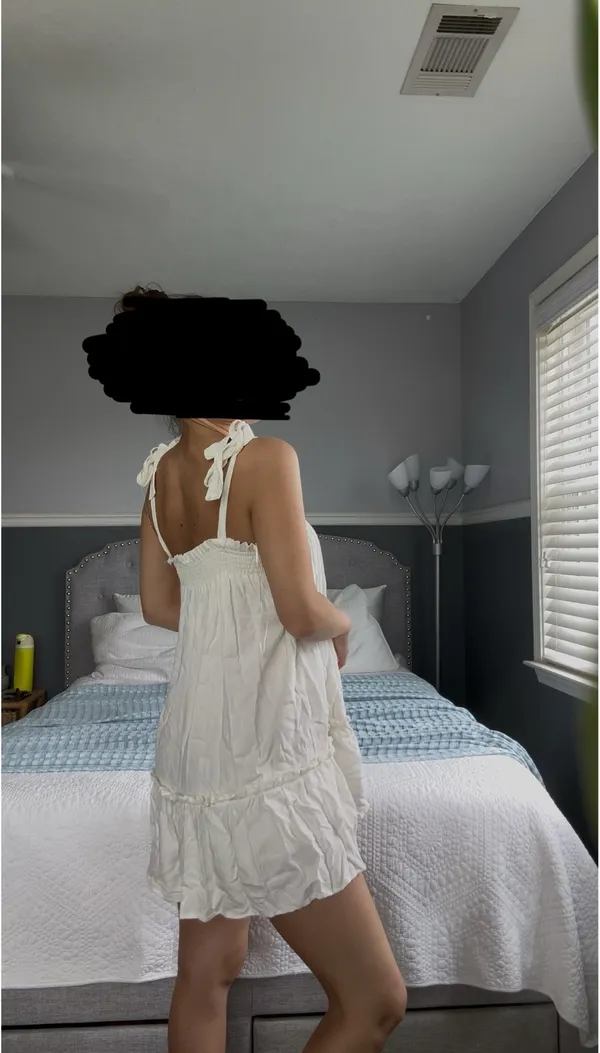 Her Entire Name Says Grace Boutique Linen Mini Dress - Image 3