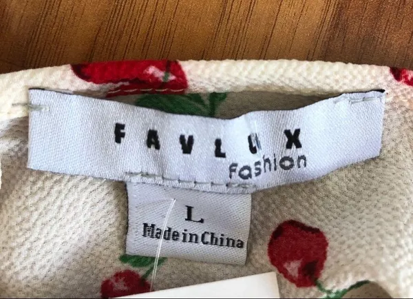 Favlux Cherry Print Babydoll Top NWOT - Image 8