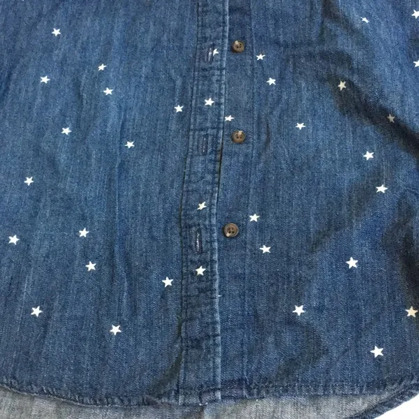 FINAL MARKDOWN Universal thread denim blouse large - Image 2