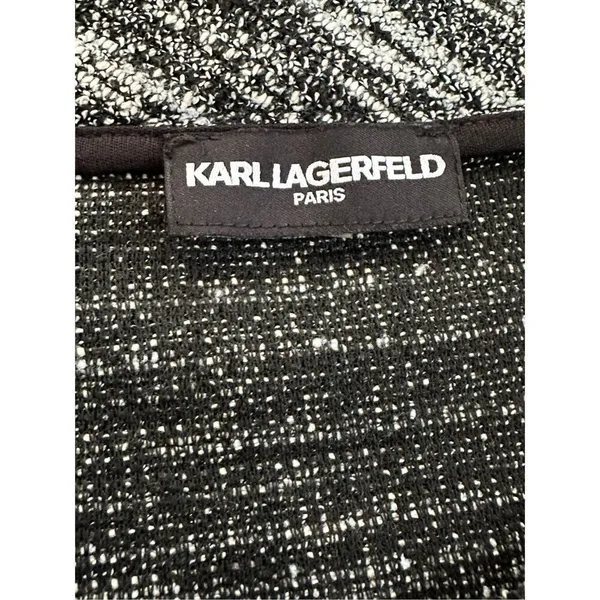 Karl Lagerfeld Paris Button Up Gray Heathered blazer‎ jacket size 1X - Image 3