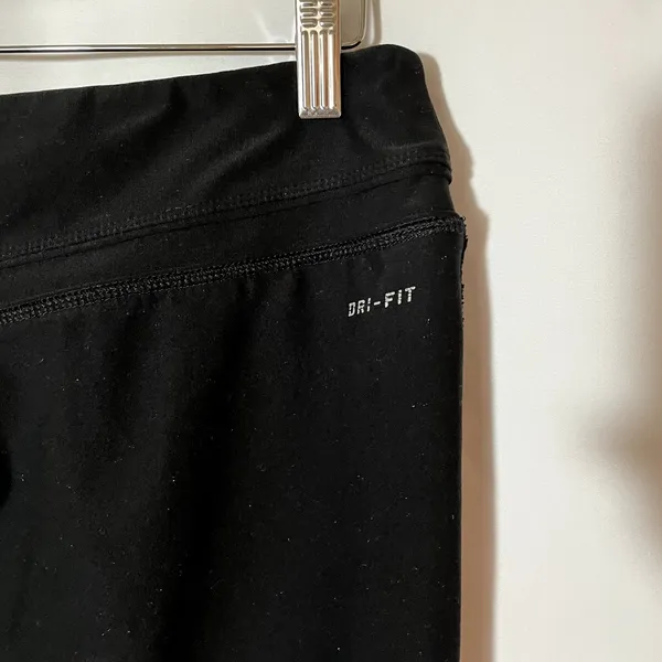 Nike dri-fit longline sweatpants women's size large black workout pants everyday - Image 3