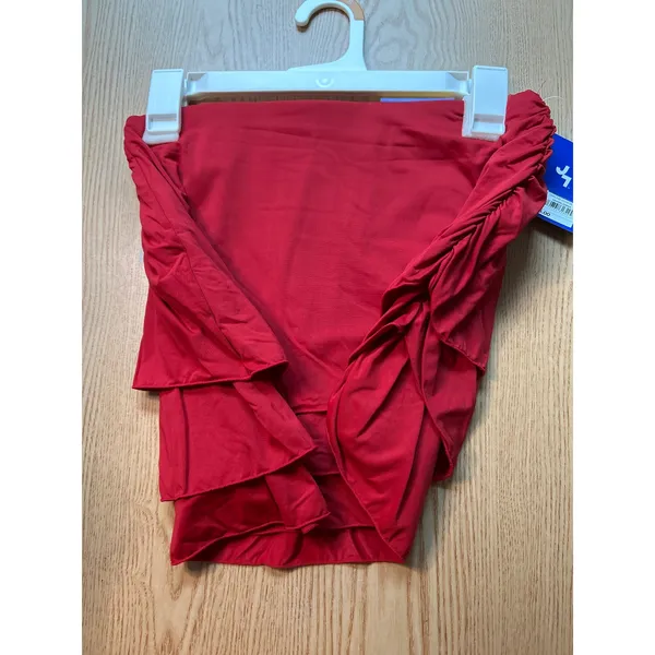 New Women’s Joy Lab Athletic Stretchy Skort High Rise Pockets Red size Small - Image 3