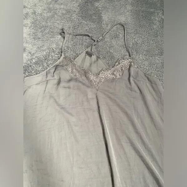 Aerie gray nightgown slip dress small - Image 4