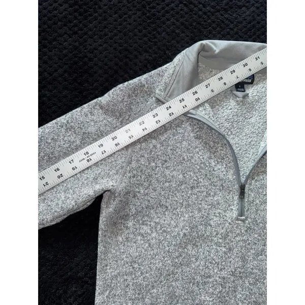 Patagonia Women's‎ Better Sweater Gray Heather 1/4 Zip Up Size Small - Image 8
