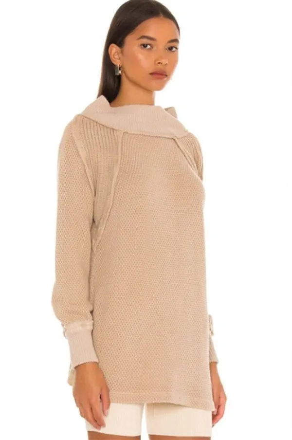 Free People She's A Keeper Winter Wheat Top Size XS NWT Reg $88. - Image 2