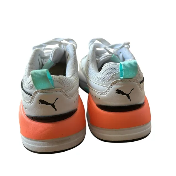 Puma RS-X³ Puzzle Sneakers White Teal Coral 6.5 (373108-17) Chunky Retro Shoes - Image 4