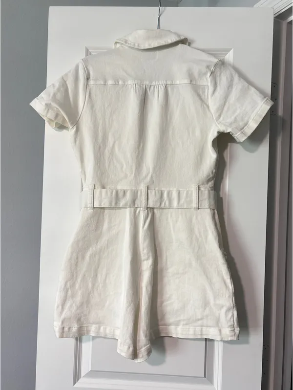 Show Me Your Mumu White Denim western Romper - Image 7