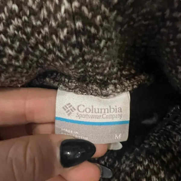 Columbia Sweater Womens Medium Brown Marled Cowl Neck Pullover Long Sleeve‎ - Image 3