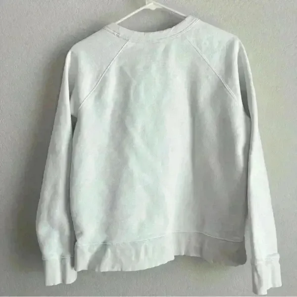 Athleta White Limitless Graphic Crew Sweater Size Medium‎ - Image 4