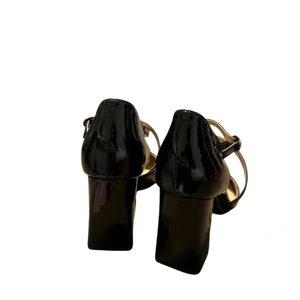 🖤 Naturalizer Leesha Patent Strappy Block Heel Pumps 5.5 ✨‎ - Image 6