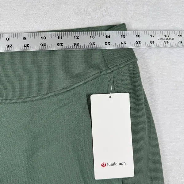 lululemon Scuba High-Rise Mini Skirt Grey Eucalyptus Green LW8ALSS Size L‎ NEW - Image 3