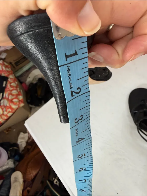 Glint Crystal Accent Strappy Black Heels Sz 9.5 - Image 10