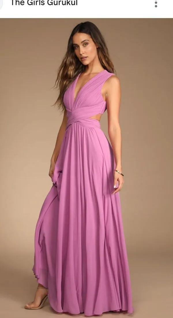 Lulu's Pink Sweetheart Maxi Gown - Image 8