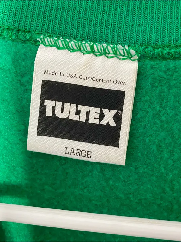 VINTAGE TULTEX Puff Paint Witch Sweater - Image 5
