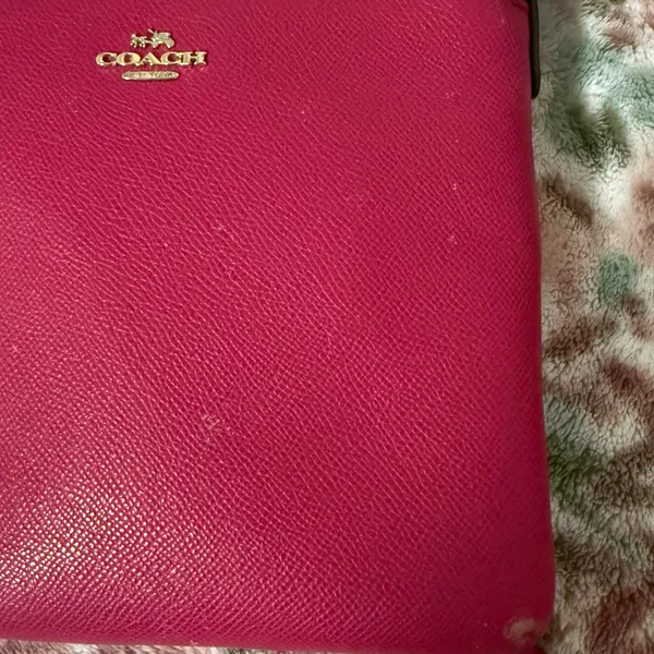 Dark Pink Coach Bag - Image 4