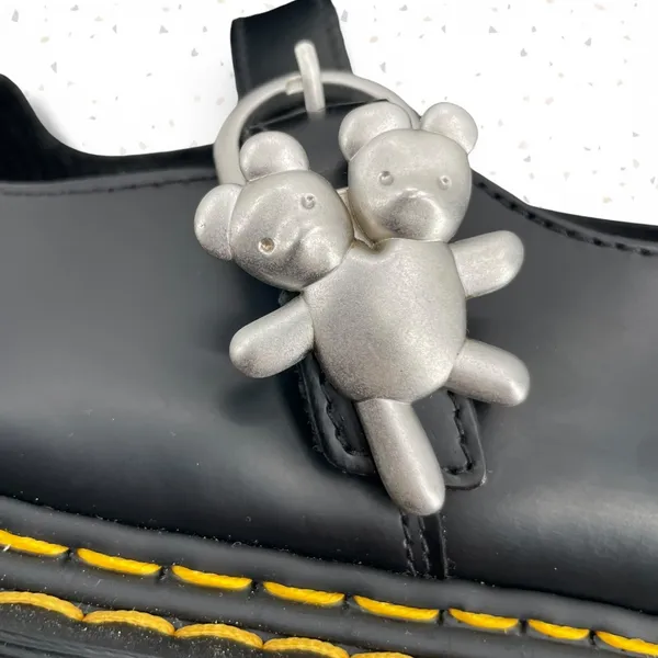Dr. Martens x Heaven Marc Jacobs Addina Double Stitch Mary Janes Black Leather 8 - Image 5