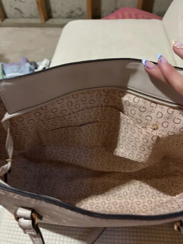Guess tote bag beige off white color - Image 3