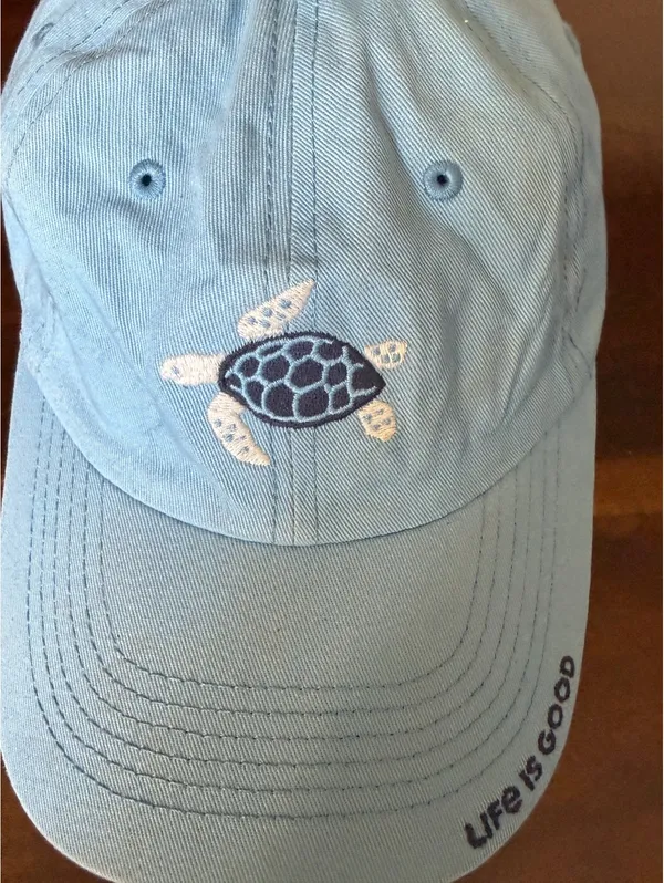 Life is Good Blue Turtle Embroidered Baseball Cap - Image 3