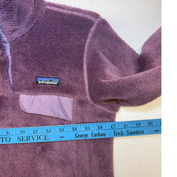 Patagonia Snap-T Fleece Pullover Womens XS‎ Purple 25442 SP15 High Pile - Image 6