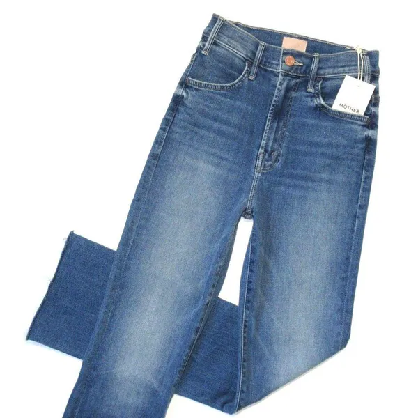 NWT Mother Hustler Ankle Fray in Healing Jar High Rise Boot Crop Stretch Jean 24 - Image 2