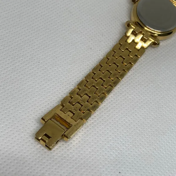 Westar Swiss Eb women’s watch gold tone 25mm quartz analog links band 6”running - Image 7