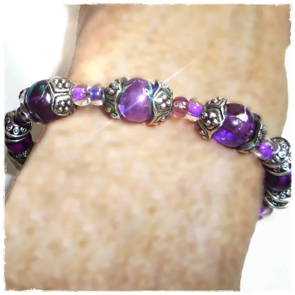 Bundle of Glass Bead Bracelets - Image 5