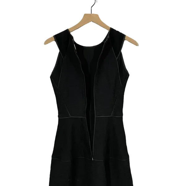 Reiss Zaria-Sheer Stripe Dress - Black - US 2 - Image 9