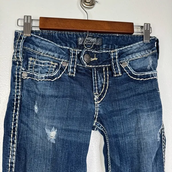 Silver Jeans Tuesday‎ Low Rise Slim Bootcut Jeans Size 25 - Image 4