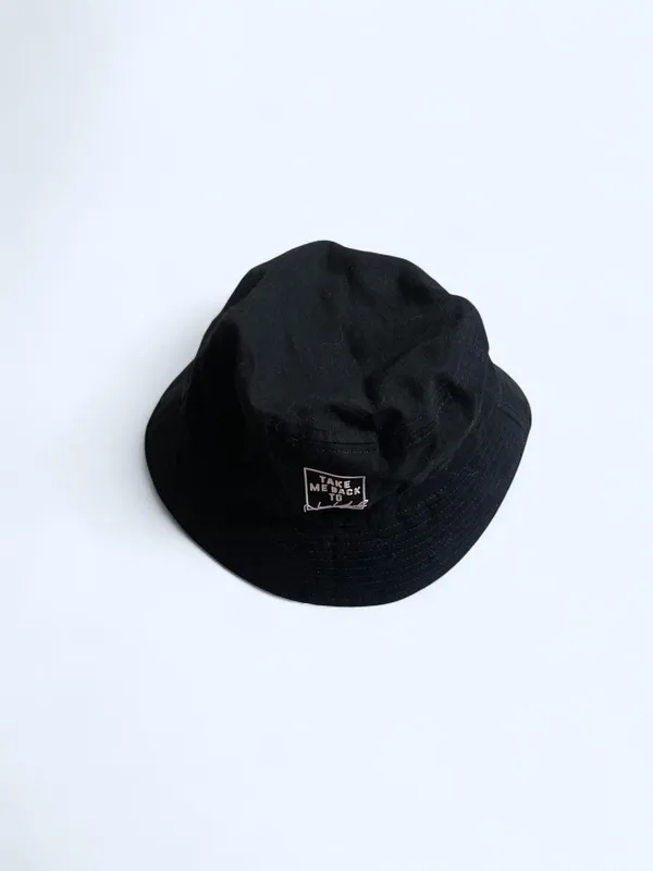 Black cotton "Take me back to New York" bucket hat by Robin Ruth - Image 4