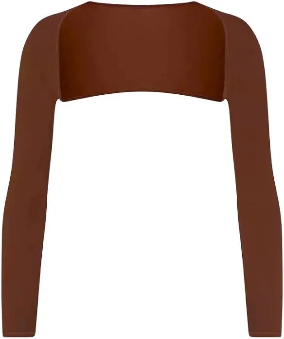 SKIMS NWOT Fits Everybody Shrug in Cocoa - Image 2