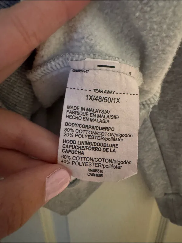Under Armour XL Gray Fleece Pullover Hoodie Sparkle Logo - Image 5