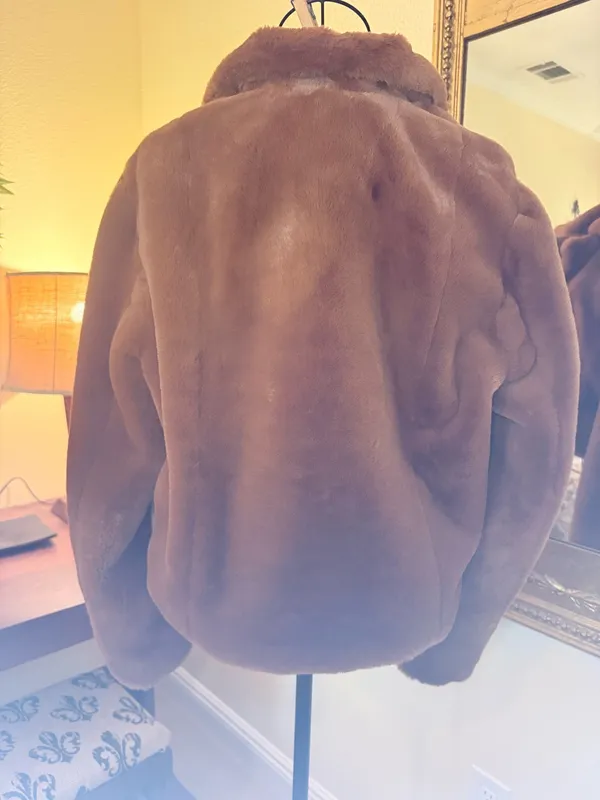 Blank NYC Chocolate Plush Teddy Jacket  - Image 3