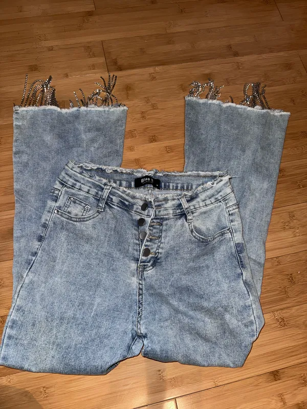 Cropped blue b jeans Size M - Image 2