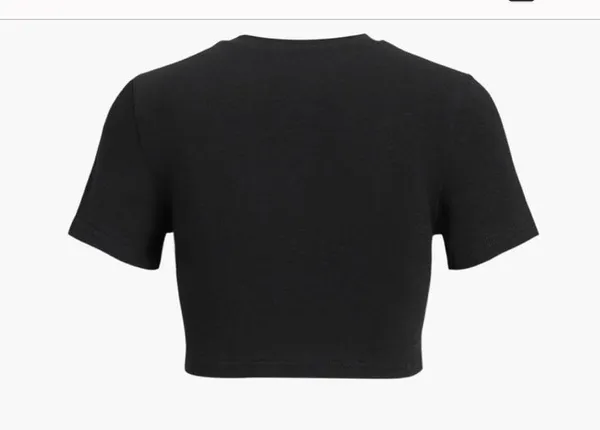 Rhinestone Bow Decorated Cropped Top Size L - Image 3