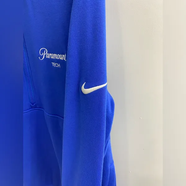 Nike Royal Blue Paramount Tech Half-Zip Pullover Size M - Image 7