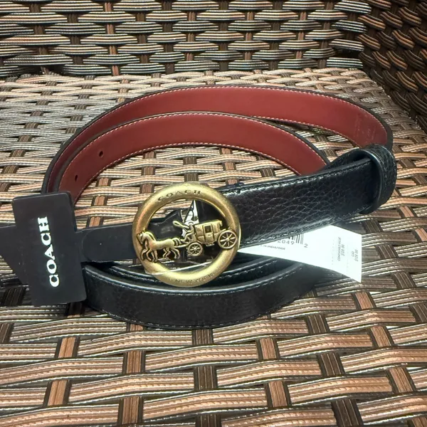 coach Horse And Carriage Buckle Belt f78181 size s m - Image 2