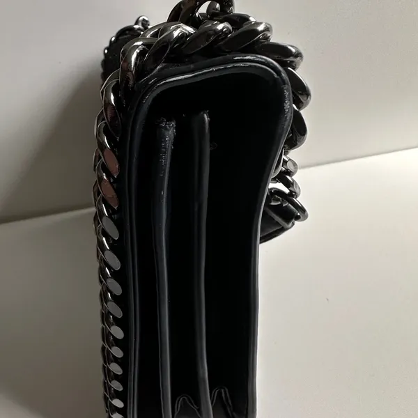 ZARA BLACK CHAIN EMBOSSED BAG - Image 7
