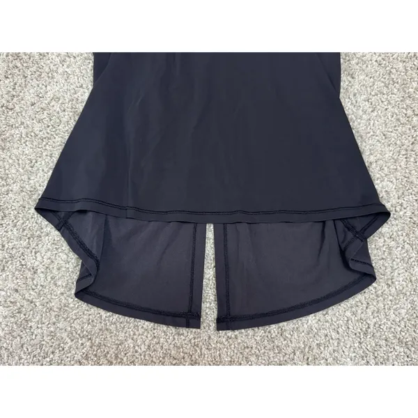 Lululemon All Tied Up Tank Black Open Back Racerback Pima Cotton Top Size S - Image 3