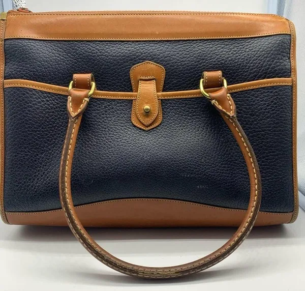 DOONEY & BOURKE black pebbled leather vintage tote bag serial number A42… - Image 5