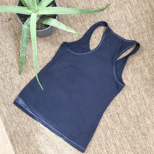 Hollister Navy ruffle racer back tank top small - Image 5