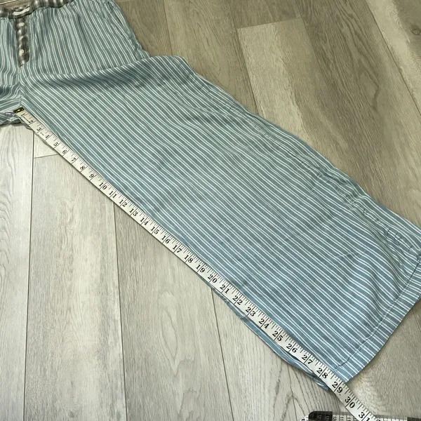 Urban Outfitters Pants cotton striped avril boxer low rise womens Blue (medium) - Image 4