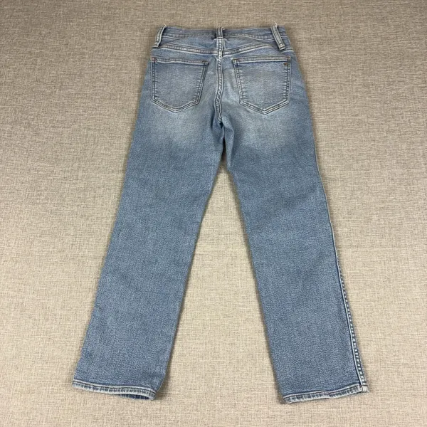 Madewell Jeans Womens 23P Stovepipe Blue Straight Slim Light Wash Denim 5-Pocket - Image 4