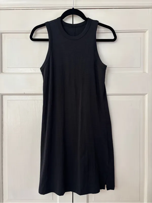 Lululemon Classic-Fit Cotton-Blend Dress‎ Black W1DH0S - Image 5